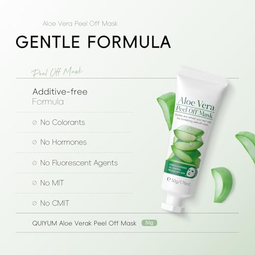 AKARY Aloe Vera Peel-Off Mask - Hydrating & Pore-Cleansing 1.76oz