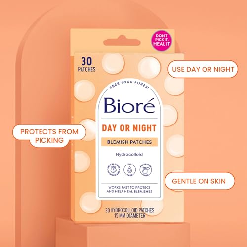 Bioré Hydrocolloid Blemish Patches - Ultra-Thin Spot Treatment, 30 Ct