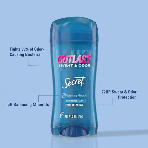 Secret Outlast Antiperspirant Deodorant for Women, 72hr Protection, 2.6 oz (Pack of 2)
