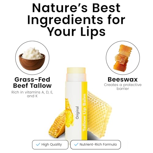 Cattle Creek Tallow Lip Balm – All-Natural Hydration (Pack of 3)