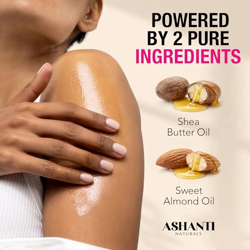 Ashanti Naturals Pure Shea and Sweet Almond Body & Hair Oil, 4 oz