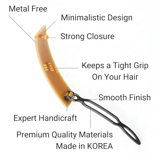 AURORA PIN 12pcs Handmade Hair Barrettes Set SN8 - Non-Slip Clips for All Hair Types