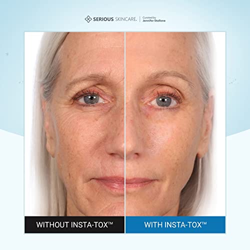 Serious Skincare INSTA-TOX Instant Wrinkle Smoothing Serum - Temporary Face Tightener, Facial Filler for Deep Wrinkles, Fine Lines, Pores - Sodium Hyaluronate + Retinyl Palmitate - 0.75 Oz (2 Pack)