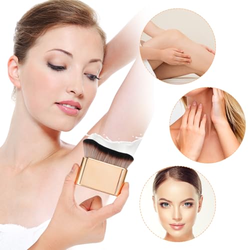 Rose Gold Self Tanning Brush - Soft Kabuki Makeup Tool