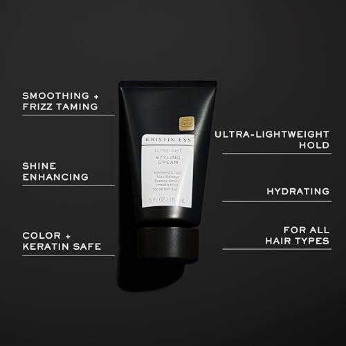 Kristin Ess Curl Cream for Hair - Lightweight Hold & Frizz Control