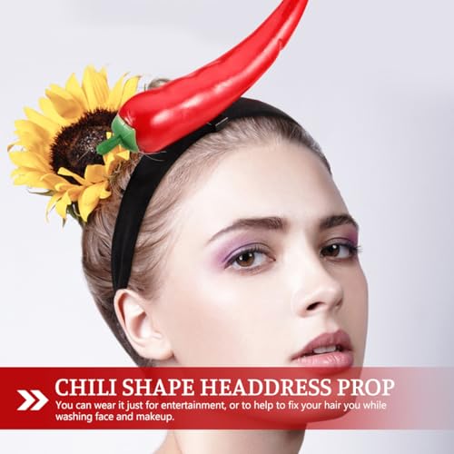 FOMIYES Halloween Chili Pepper Hair Accessories Set for Women
