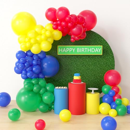 Cartoon Friends Balloon Garland Kit - 124 Pcs Birthday Party Decor