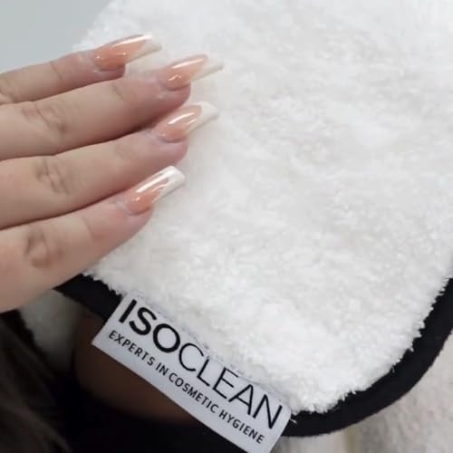 Isoclean Microfibre Towel - Soft, Absorbent Cloth for Makeup Brushes (8x8 in)