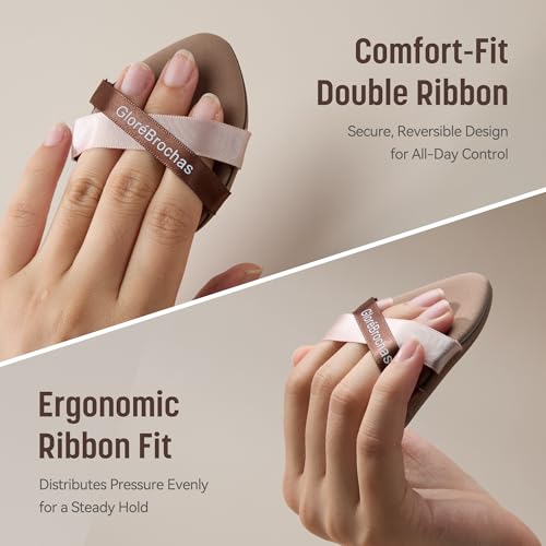 GloréBrochas Makeup Sponge Set - 4 Pack Dual-Sided & Latex-Free