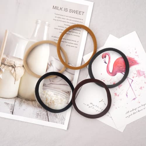 CélLOT 50Pcs 8cm Extra Large Hair Ties for Dreadlocks – High-Stretch Frictionless Ponytail Holders