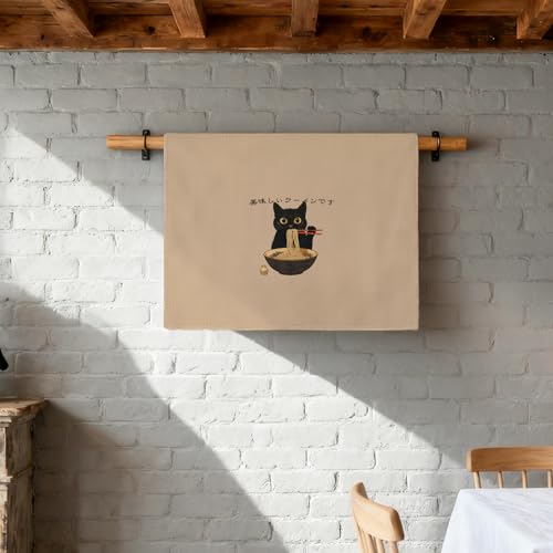 Funny Black Cat Kitchen Towel - 16x24 Inch Decorative Hand Towels