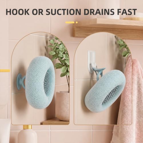 4-Pack Silicone Bath Ball Sponge Set for Gentle Exfoliation