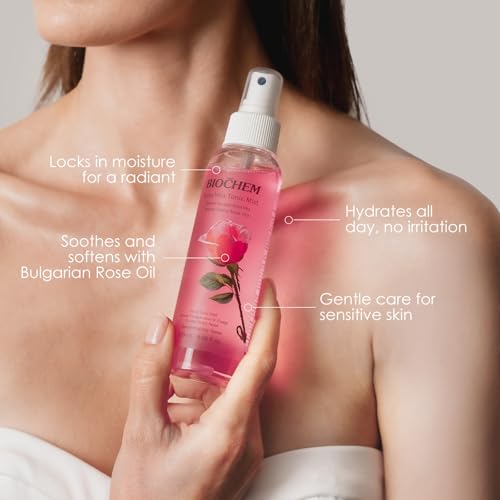 BIOCHEM Rosa Vita Tonic Mist 3-in-1 Rose Water Facial Spray - Hydrating & Refreshing