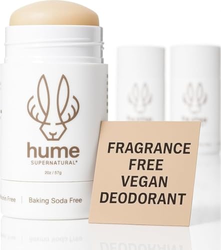 Hume Supernatural Fragrance Free Deodorant - 1-Pack for Sensitive Skin