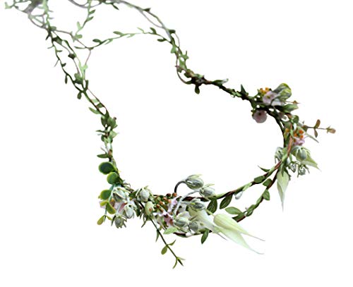 Vivivalue Floral Crown Headband Halo Headpiece O - Bridal & Costume