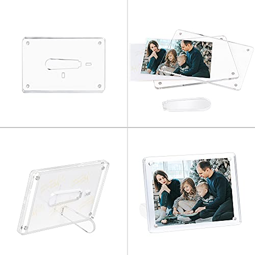 ECOSEAO Minimalist Acrylic Photo Frame 6x8 - Horizontal & Vertical Display
