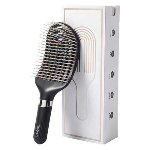 ZestKiidek Anti-Static Detangler Hair Brush, Flexible Scalp Massage Comb