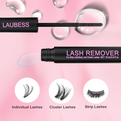 LAUBESS Lash Remover 10ml - Gentle, Fast & Safe Lash Extension & Cluster Removal