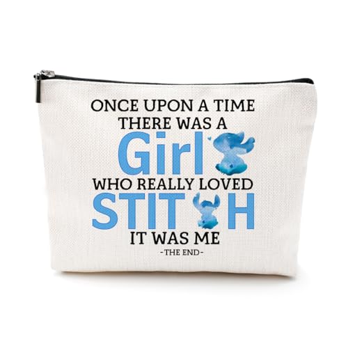 LONGXIN Cute Cartoon Cosmetic Makeup Bag - Large Capacity Zipper Pouch