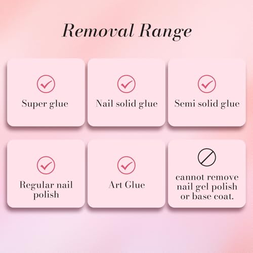 Curvlife 15g Nail Glue Gel & 5ml Remover Pen - Quick Drying, No UV Needed