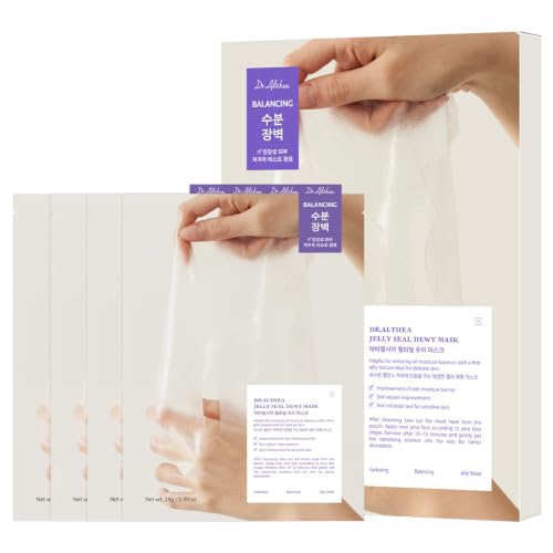 Dr.Althea Jelly Seal Dewy Mask - Vegan Soothing Sheet Mask (Pack of 4)