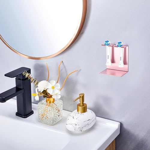 WAYASI Rose Gold Electric Toothbrush Holder - Wall Mounted & Desktop