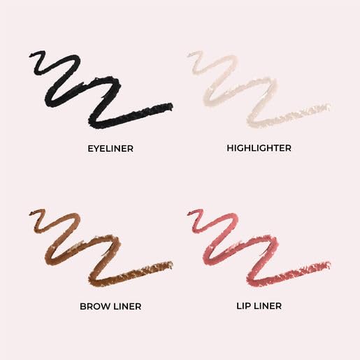 MCoBeauty 4-in-1 Makeup Pen - Eyeliner, Brow Liner, Lip Liner & Highlighter