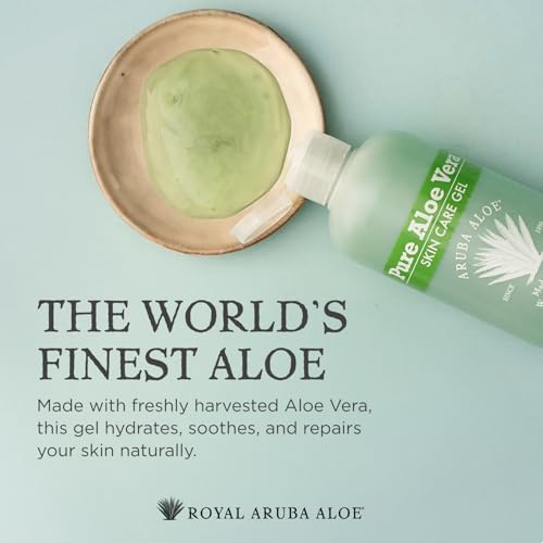Aruba Aloe Pure Aloe Vera Gel – Soothing Hydrating Skin Care, 2.2 oz Tube