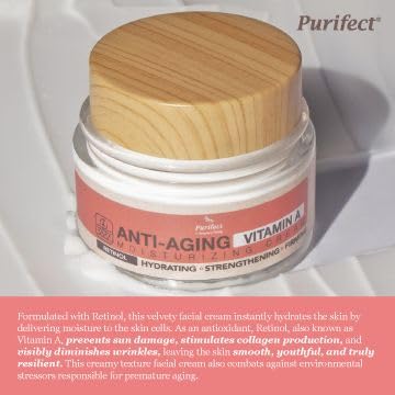Purifect Anti-Aging Retinol Face Cream - Vitamin A Moisturizer, 1.7 fl oz