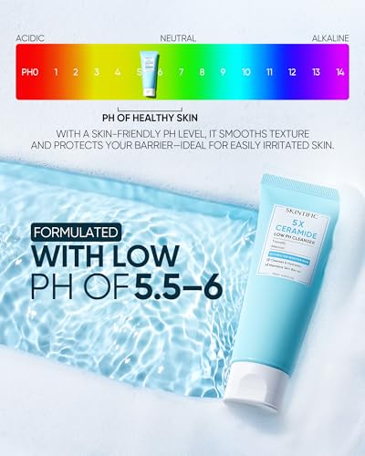 SKINTIFIC Low pH Facial Cleanser with Hyaluronic Acid, 120ml