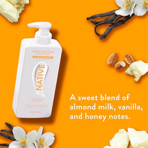 Native Moisturizing Body Wash with Shea Butter & Almond - 18 oz