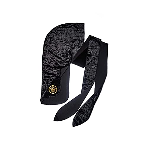 Red by Kiss Premium Bow Wow X Power Wave Crushed Velvet Durag - Black