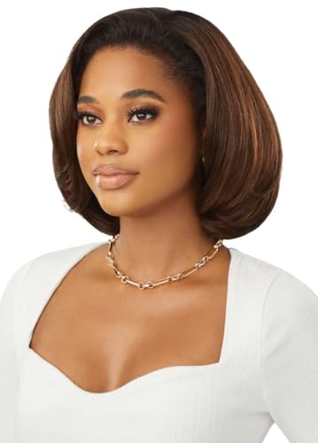 Outre Quick Weave Estee Wig - Off Black 1B, Natural Volume