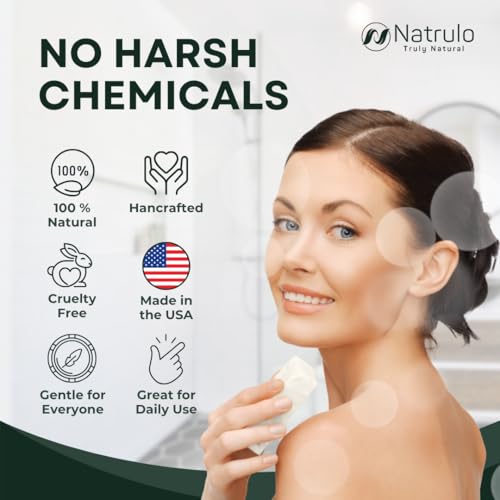 Natrulo Tea Tree Soap Bar for Face & Body - Natural Acne & Skin Irritation Relief