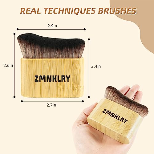 Kabuki Brush for Bronzer & Self-Tanner - Soft Vegan Bristles