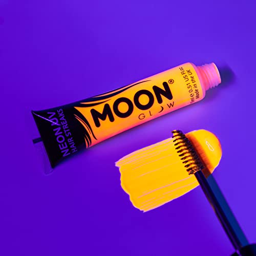 Moon Glow Neon UV Hair Color Streaks - Set of 5 Temporary Hair Dye