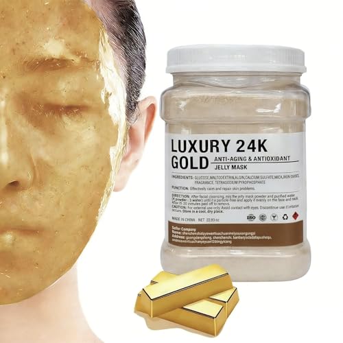 Jelly Mask Powder for Facials, 24K Gold Anti Aging Face Mask,