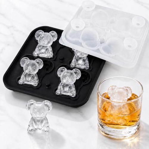3D Koala Ice Cube Tray Mold - Fun Silicone Molds for Whiskey