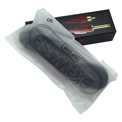 BIGWASP Silicone Tattoo Clip Cord - 79 Inch RCA Cable for Tattoo Machines