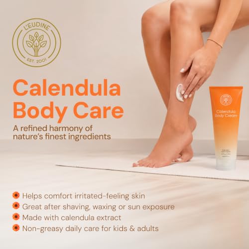 L'EUDINE Calendula Body Cream 4fl oz - Acne, Scars & Wrinkles Repair
