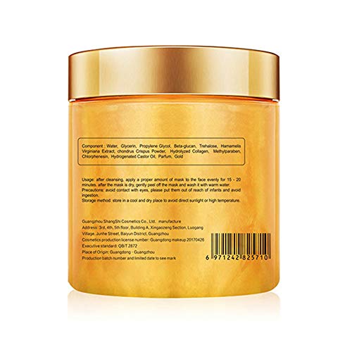 KlsyChry 24K Gold Peel Off Face Mask - Anti-Aging & Deep Cleansing 250g