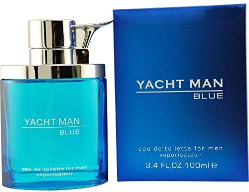 Yacht Man Blue by Puig Eau de Toilette Spray for Men, 3.4 Ounce