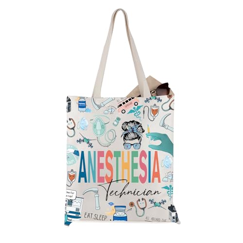 Anesthesia Tech Canvas Tote Bag - Perfect CRNA Gift