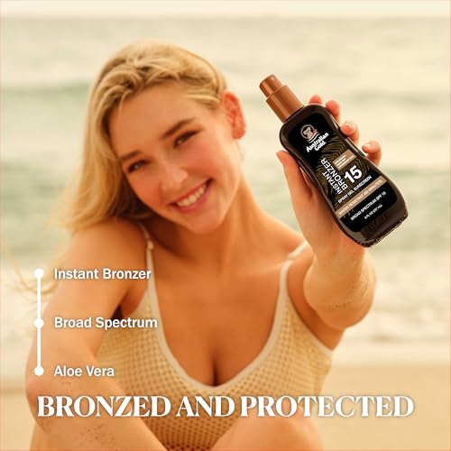 Australian Gold SPF 15 Spray Gel Sunscreen with Instant Bronzer - 16 oz, 2 Pack