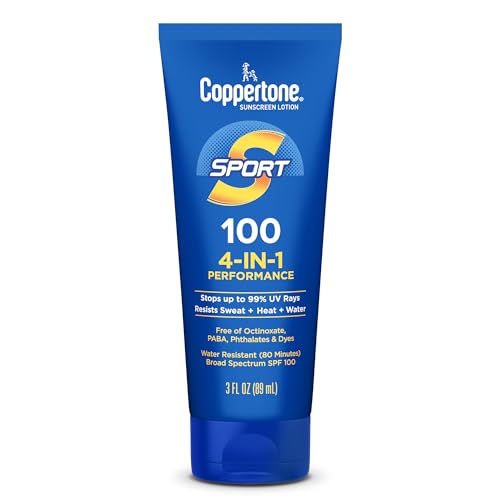 Coppertone SPORT Sunscreen Lotion SPF 100 - Water-Resistant, 3 Fl Oz