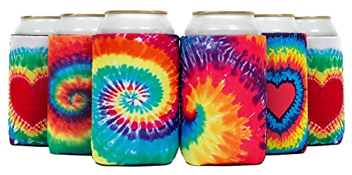 Neoprene Can Cooler Sleeve (6 Pack) - Insulated 12 Oz Beer Holder