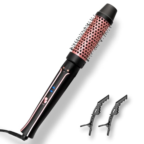 Asani 1.5-Inch Heated Curling Brush for Hair Waves & Volume