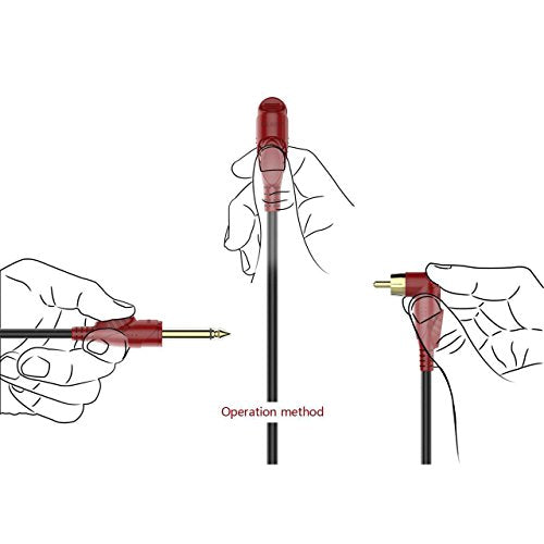BIGWASP 79-Inch Silicone RCA Connector Cord for Rotary Tattoo Machines