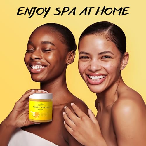 Turmeric & Vitamin C Body Scrub for Exfoliation and Dark Spot Improvement