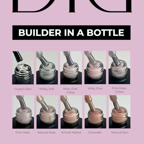 DIDIER LAB BIAB Pink Mask Builder Gel in a Bottle 0.51 fl oz for Nails
